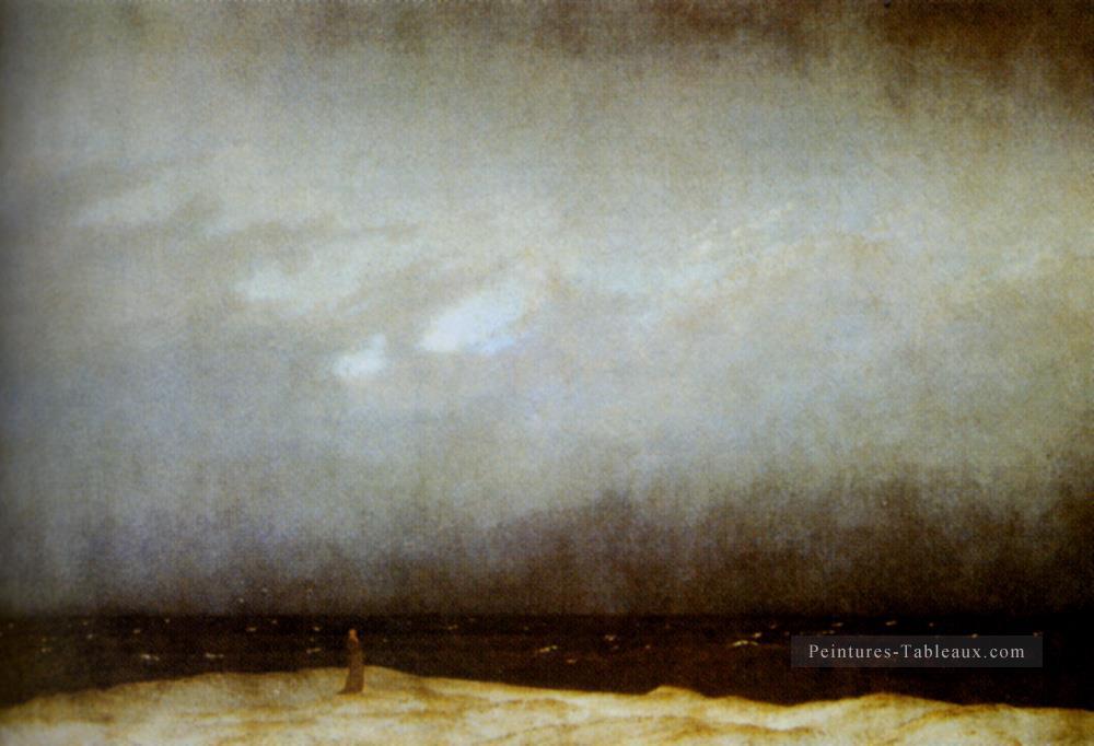 Frère Capucin par la mer romantique Caspar David Friedrich Peintures à l'huile